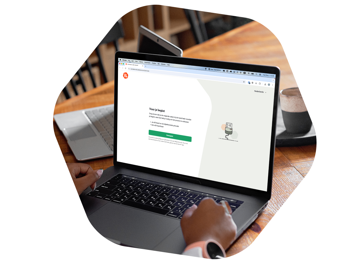 Digital buddy=Make account, Language=NL-1
