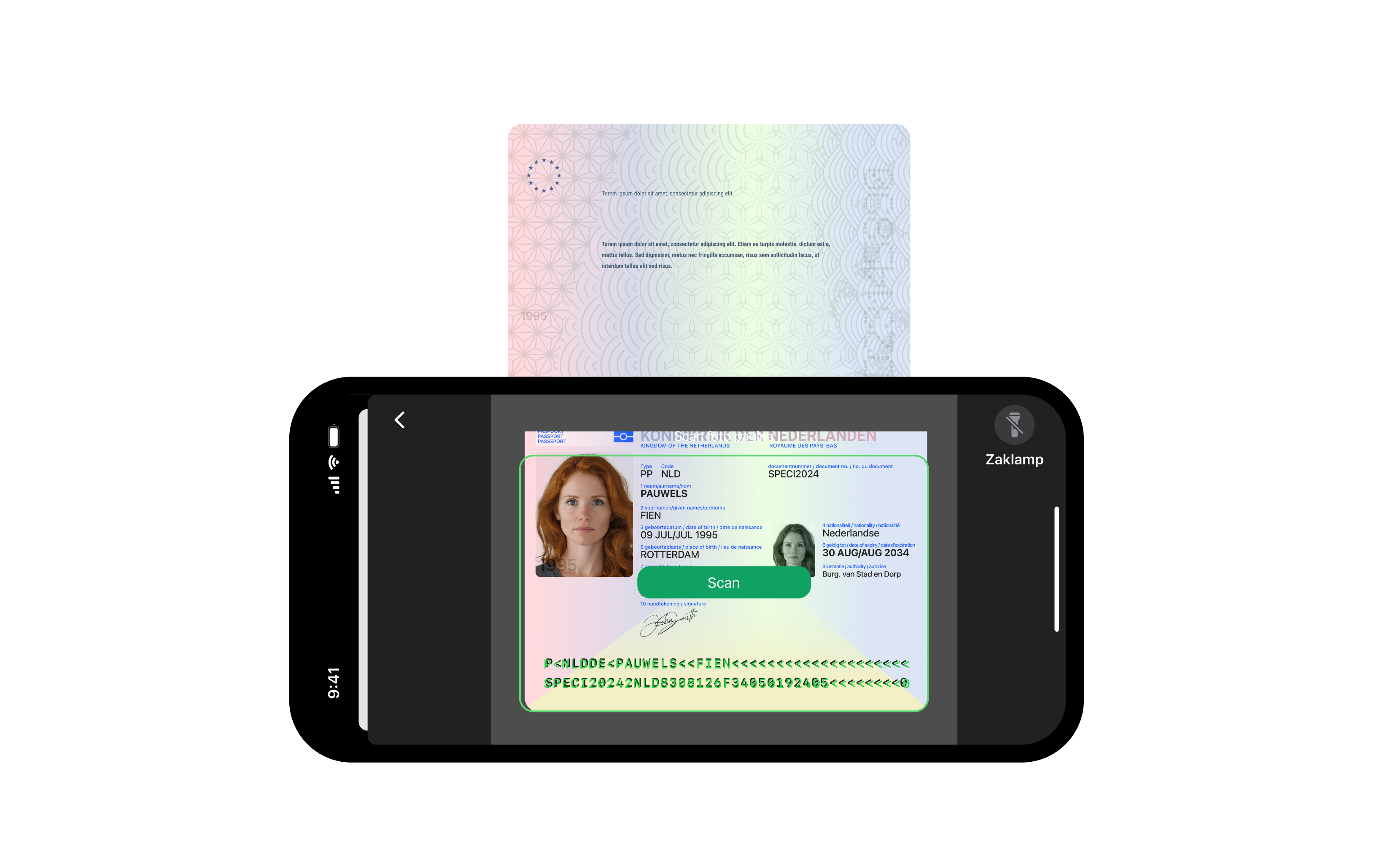 Itsme Code op je id document centreer de code op het scherm en wacht tot de ...